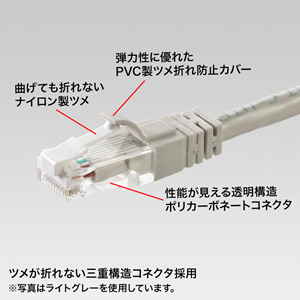 CAT6LANケーブル(爪折れ防止・ブルー・90m) KB-T6TS-90BLの販売商品