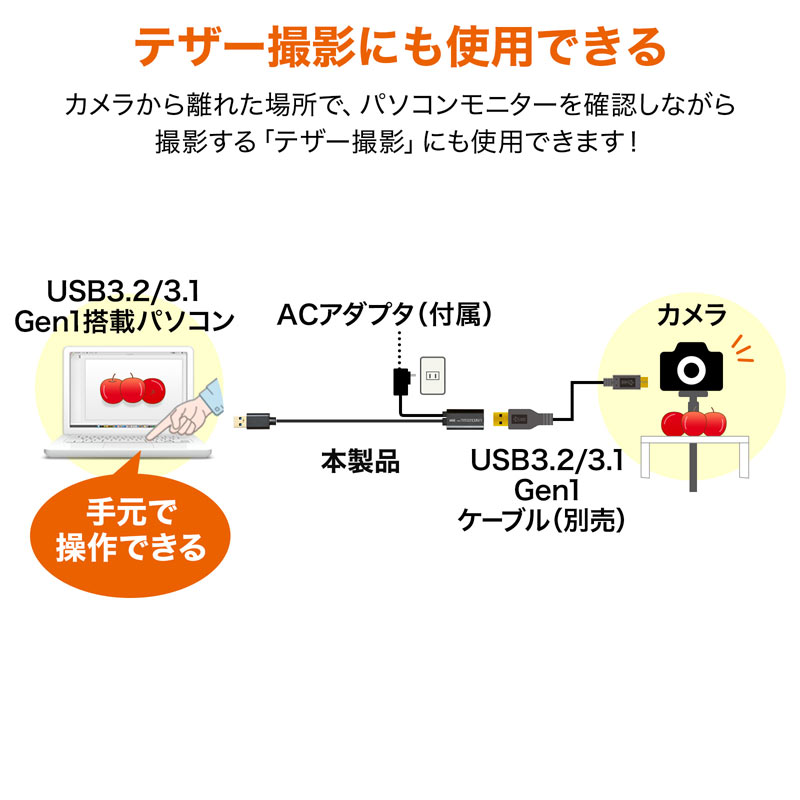 USB3.2ANeBus[^[P[u5m KB-USB-R305