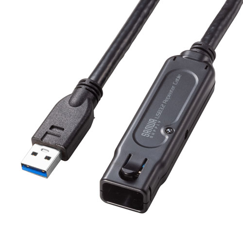 USB3.2アクティブリピーターケーブル15m（抜け止めロック機構付き）