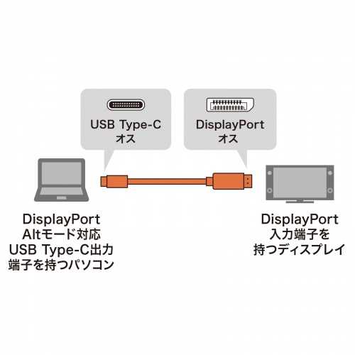 TypeC-DisplayPortϊP[u 4K/60Hz ubN 1m Alt[h fBXvCj^ vWFN^[ KC-ALCDP10K