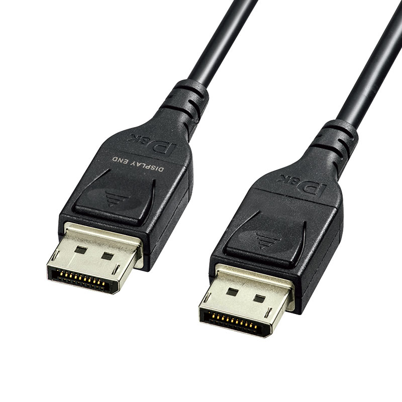 DisplayPort光ファイバケーブル(ver.1.4) 50m｜サンプル無料貸出対応 KC-DP14FB500 |サンワダイレクト