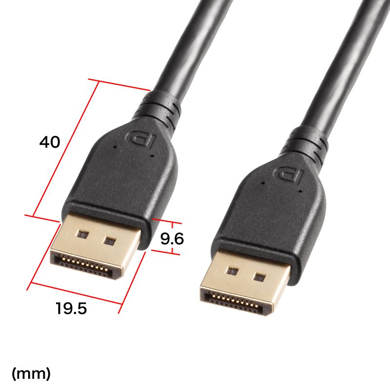 DisplayPortP[u 2m ver.2.1 ő16K60Hz(DSCk/UHBR13.5) HDRI^f[^Ή HDCP2.2/1.4Ή cCXgyAgp DP40 KC-DP4020