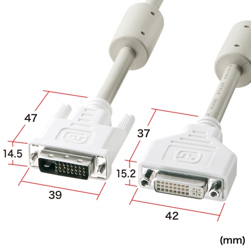 【新品未使用品】サンワサプライDVIケーブル KC-DVI-100G KC-DVI-K100【DVI工事配線ケーブル（シングルリンク・10m）】DVI
