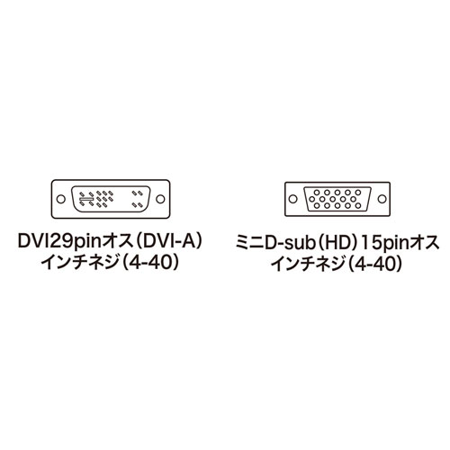 DVIケーブル（アナログ・1m）｜サンプル無料貸出対応 KC-DVI-HD1K3