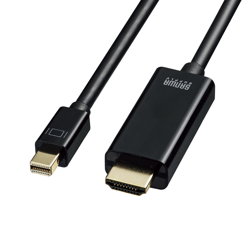ミニDisplayPort-HDMI変換ケーブル　HDR対応（ブラック・1m） KC-MDPHDRA10