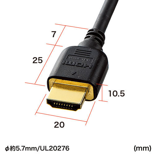 ハイスピードHDMIケーブル（HEC対応・3m）KM-HD20-30FCの販売商品