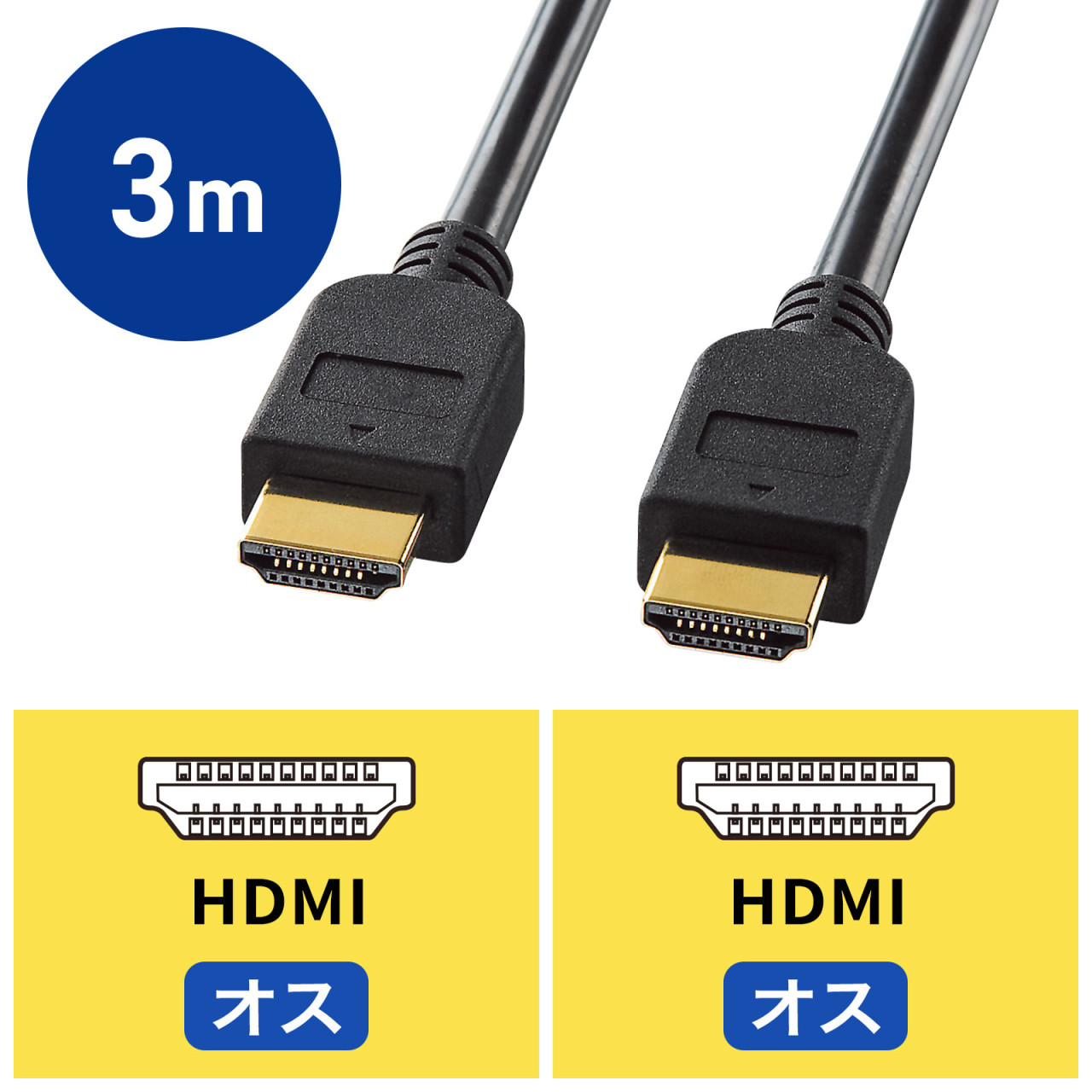 15m HDMI ケーブル3本セット-