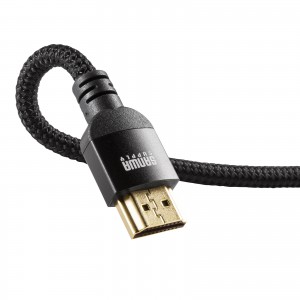 ハイスピードHDMIケーブル ナイロンメッシュ 1m ブラック HEC