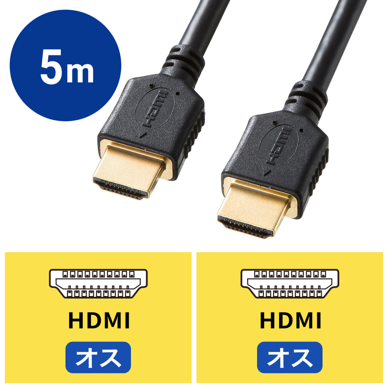 HDMIケーブル5m KM-HD20-P50