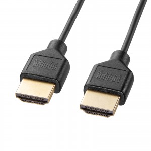 HDMI�P�[�u�� 1m 4K/30Hz �X���� �ɍ� �ׂ� �X���[���R�l�N�^ �F�ؕi ARC ���𑜓x ������