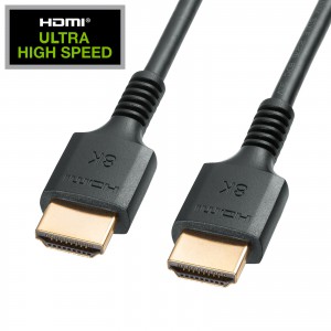 HDMI�P�[�u�� UltraHighSpeed�F�ؕi 8K60Hz�Ή� 48Gbps �X�����P�[�u�� Dynamic HDR�Ή� 2m