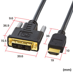 HDMI-DVIケーブル（1m） KM-HD21-10