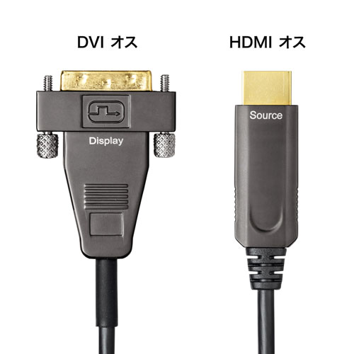 販売半額 サンワサプライ HDMI-DVI AOC(光ファイバ)ケーブル 10m KM