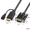 HDMI-VGA�ϊ��P�[�u��
