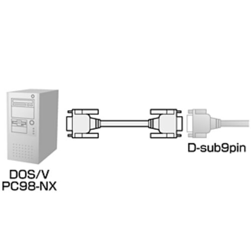 RS-232CP[u 2m GR D-sub9pinIX C`lW(4-40)-D-sub9pinX C`ibg(4-40) Xg[g KR-EC9EN2