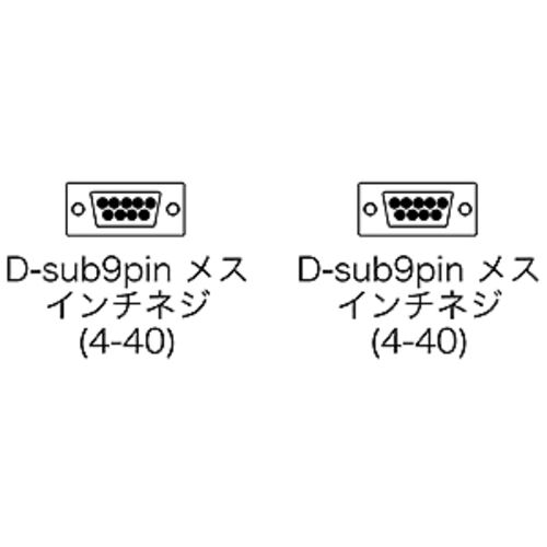 RS-232CP[u GR 3m D-sub9pinX C`lW(4-40)-D-sub9pinX C`lW(4-40) Xg[g KR-ECM3