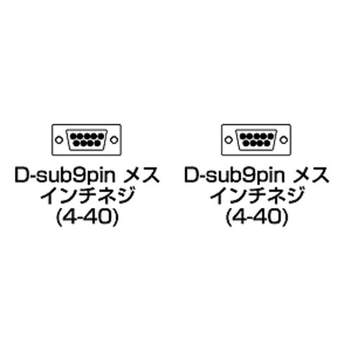 RS-232CP[u 0.75m D-sub9pinX C`lW(4-40)-D-sub9pinX C`lW(4-40) NX KRS-403XF-07K2