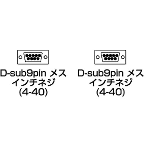 RS-232CP[u 4m D-sub9pinX C`lW(4-40)-D-sub9pinX C`lW(4-40) Xg[g f TAp KRS-433XF-4K