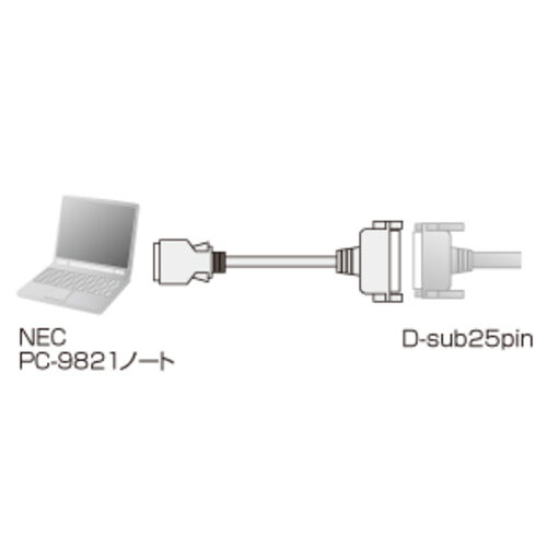 RS-232CϊP[u 0.2m ZgjNXn[t14pin -D-sub25pinX ~ibg(M2.6) NEC PC9821m[gΉ Ӌ@ϊp KRS-HA1502FK