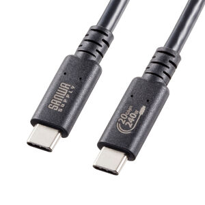 USB4 �P�[�u�� 240W�Ή� 1m Type C 20Gbps USB�F�؎擾 �u���b�N