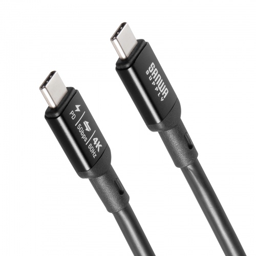 USB Type-CP[u DP Alt[hΉ USB PD75WΉ  4K/60HZ fo 5m 3dV[h\ A~Jo[RlN^ [d f[^] 5Gbps ubN KU-5GCCP7550