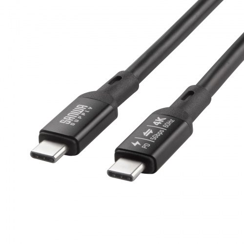 USB Type-CP[u DP Alt[hΉ USB PD75WΉ  4K/60HZ fo 5m 3dV[h\ A~Jo[RlN^ [d f[^] 5Gbps ubN KU-5GCCP7550