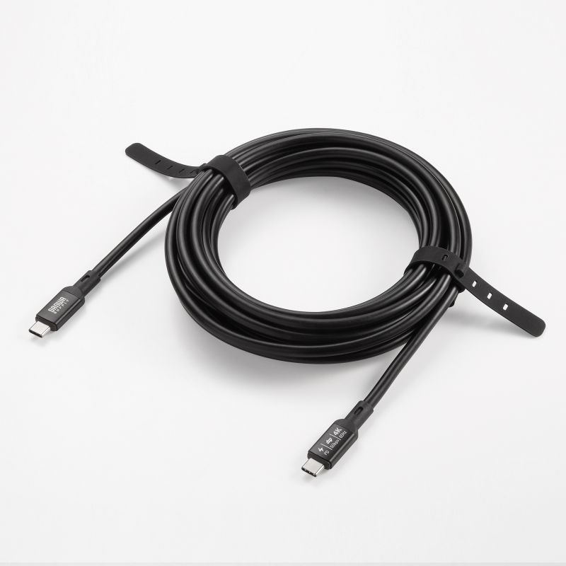 USB Type-CP[u DP Alt[hΉ USB PD75WΉ  4K/60HZ fo 5m 3dV[h\ A~Jo[RlN^ [d f[^] 5Gbps ubN KU-5GCCP7550
