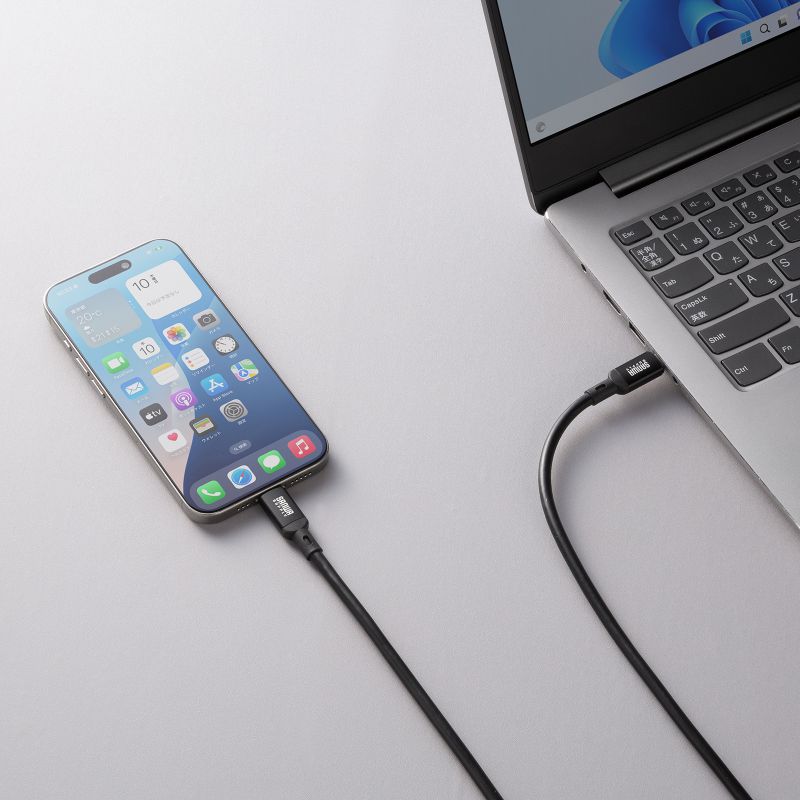 USB Type-CP[u DP Alt[hΉ USB PD75WΉ  4K/60HZ fo 5m 3dV[h\ A~Jo[RlN^ [d f[^] 5Gbps ubN KU-5GCCP7550