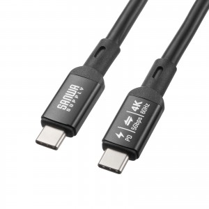 USB Type-CP[u DP Alt[hΉ USB PD75WΉ  4K/60HZ fo 5m 3dV[h\ A~Jo[RlN^ [d f[^] 5Gbps ubN