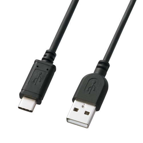 USB2.0 Aコネクタ-Type Cケーブル（ブラック・2m）