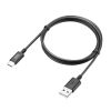 Type-C-AP[u USB2.0Ki 5V3A USB-IFFؕi ő480Mbps PVCf dV[h\ bLs 1m ubN KU-CA10BK