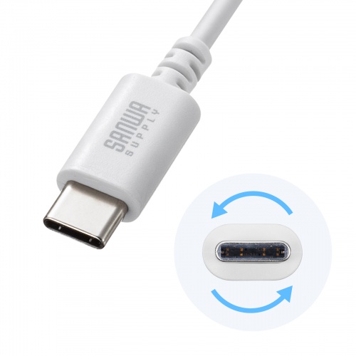 Type-C-AP[u USB2.0Ki 5V3A USB-IFFؕi ő480Mbps PVCf dV[h\ bLs 1m zCg KU-CA10W