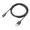 Type-C-AP[u USB2.0Ki 5V3A USB-IFFؕi ő480Mbps PVCf dV[h\ bLs 1.5m ubN KU-CA15BK