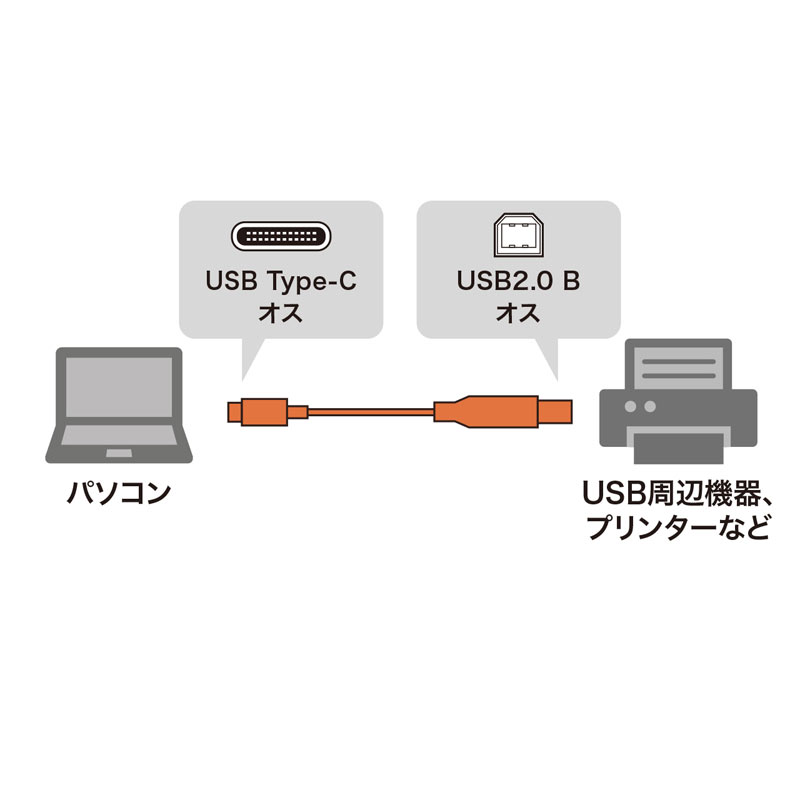 USB Type-CP[u 1m USB2.0 USB Type-CRlN^ USB BRlN^ ubN KU-CB10