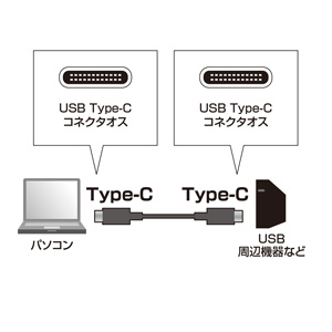 USB Type-Cケーブル 0.5m USB2.0 ブラック USB PD60W対応 USB PD60W