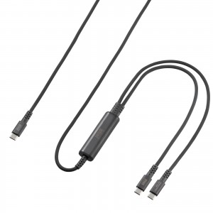 USB Type-CP[u }[d PD100W 2-in-1 2䓯[d f[^ʐM  VRP[u P[u^Ct 1.2m ubN