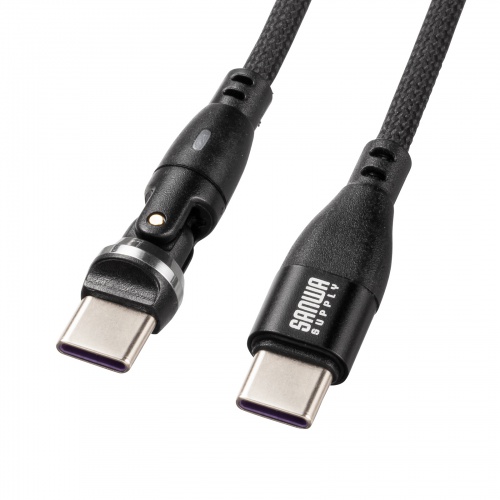USB Type-C P[u PDΉ100W ] 540 1.8m KU-CCP100KA18BK