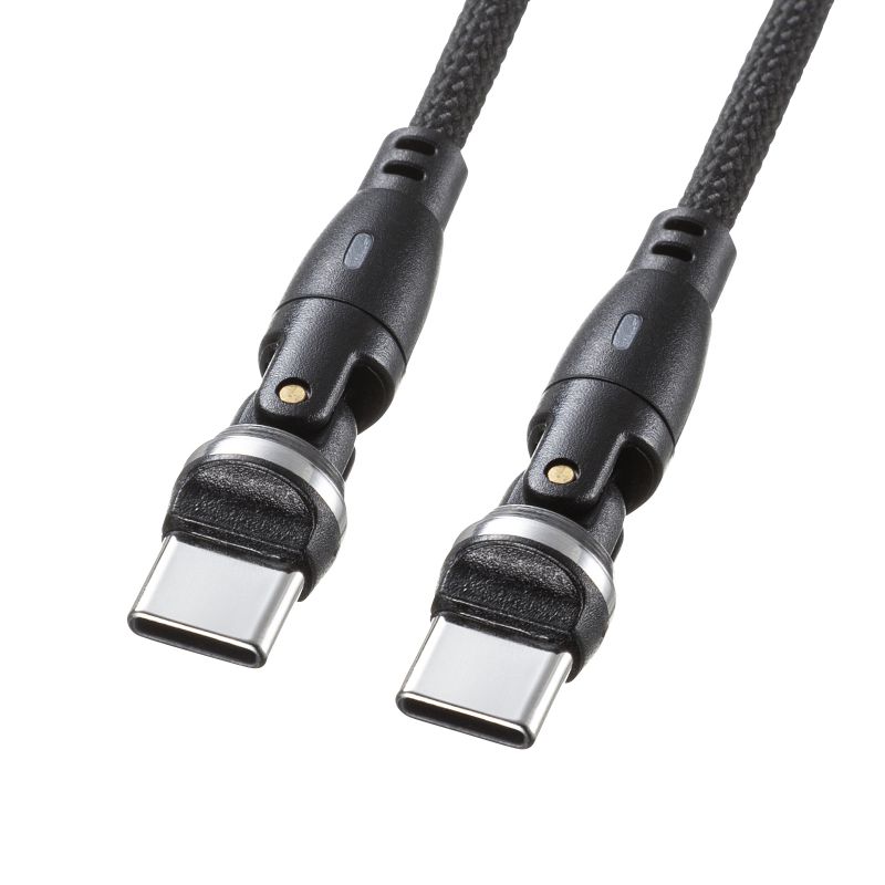 USB Type-CP[u PD100WΉ []RlN^@360+180] USB2.0Ki 480Mbps 1m ubN KU-CCP100KAW10BK