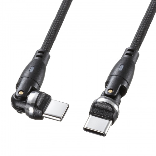 USB Type-CP[u PD100WΉ []RlN^@360+180] USB2.0Ki 480Mbps 1m ubN KU-CCP100KAW10BK