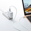 MacBook用TypeC充電ケーブル(PD対応・LED付き・1.5m・ホワイト)