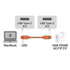 MacBookp USB Type-CP[u 1.5m LEDt USB PD 60WΉ zCg KU-CCP15MAC