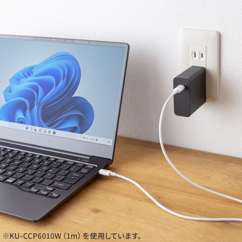 Type-CP[u USB2.0  480Mbps őPD60W USB-IFFؕi 0.5m zCg KU-CCP6005W