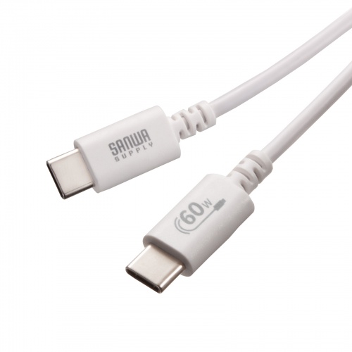 Type-CP[u USB2.0  480Mbps őPD60W USB-IFFؕi 1m zCg KU-CCP6010W