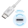 Type-CP[u USB2.0  480Mbps őPD60W USB-IFFؕi 1.5m zCg KU-CCP6015W