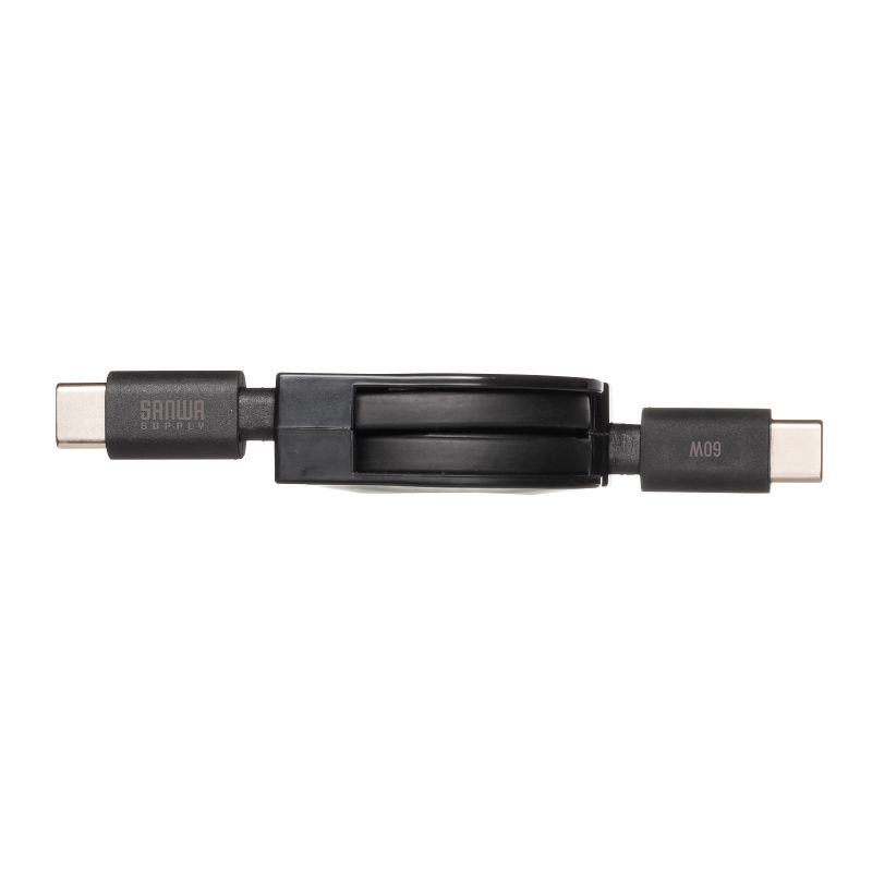 USB Type-CP[u 莮 USB PD60W CtoC ^CvC USB2.0 [d f[^] p\R X}z ^ubg Nintendo Switch 80cm ubN KU-CCP60M08BK
