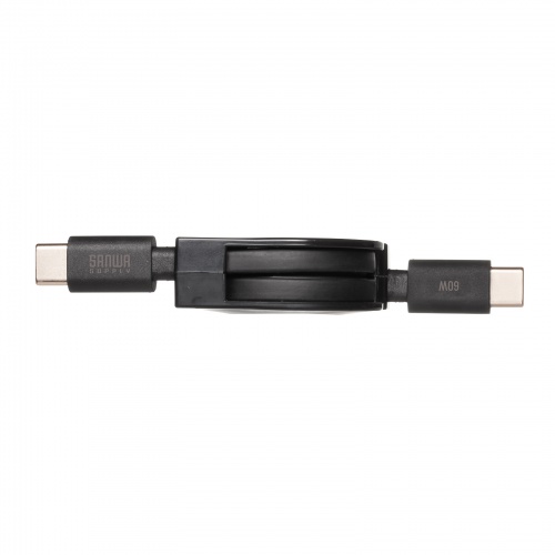 USB Type-CP[u 莮 USB PD60W CtoC ^CvC USB2.0 [d f[^] p\R X}z ^ubg Nintendo Switch 80cm ubN KU-CCP60M08BK