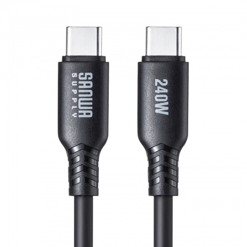 Type-CP[u VRP[u PD240W USB2.0 ő480Mbps 1m ubN KU-CCPES10BK