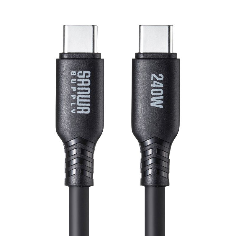 Type-CP[u VRP[u PD240W USB2.0 ő480Mbps 2m ubN KU-CCPES20BK