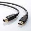USB2.0ケーブル（金メッキ・ブラック・1m）