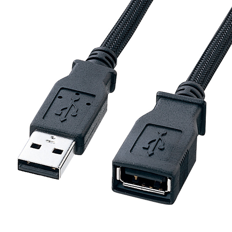 USB2.0延長ケーブル（2m・ナイロンメッシュ）KU20-NM20ENK の販売商品